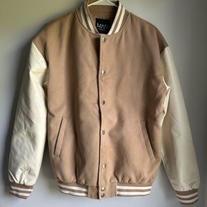 BoohooMAN Oversized Lines Bomber Jacket